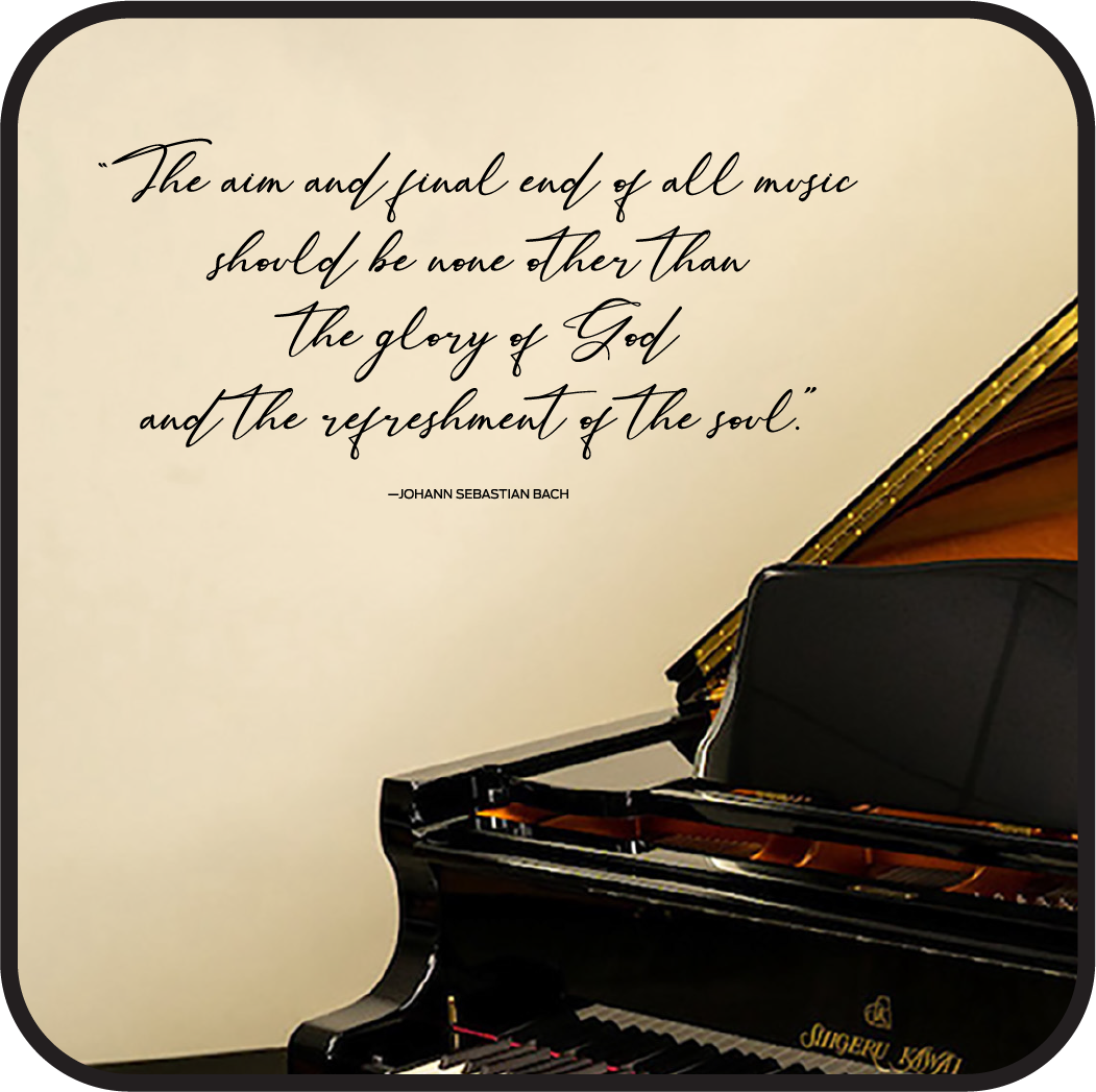 The aim of all music...should be the Glory of God and Refreshment of the soul. image 0