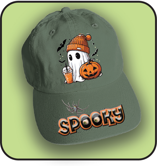 Spooky Halloween Hat - images on front panel and beak image 1