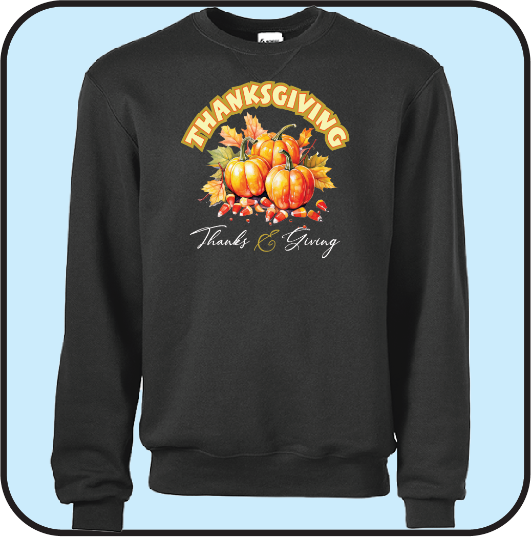 Thanksgiving sweatshirt - Thanks & Giving image 4
