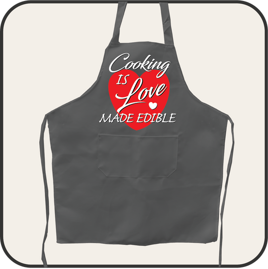 Cooking is Love made edible apron image 1