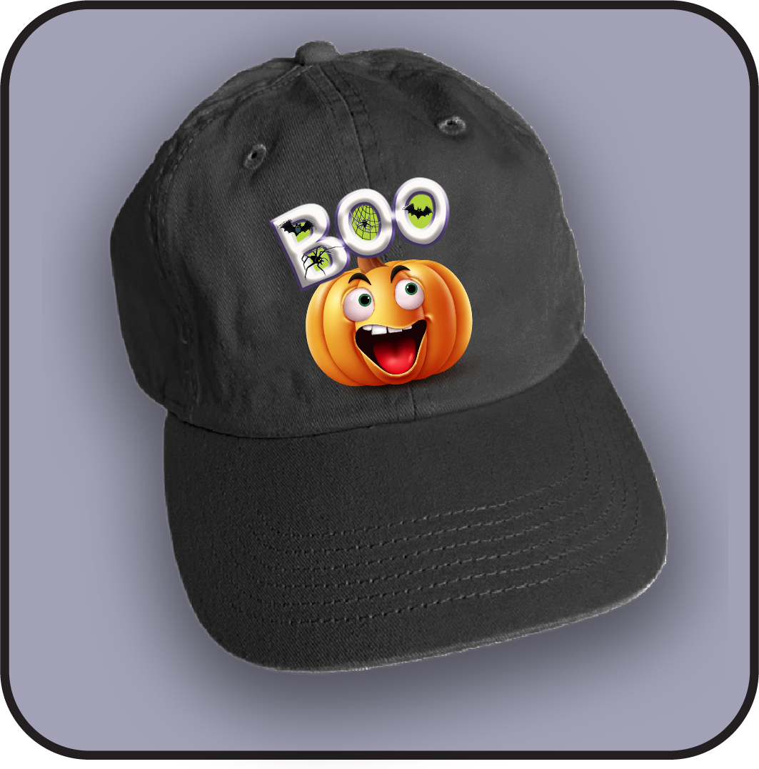 Laughing BOO Pumpkin Hat image 1