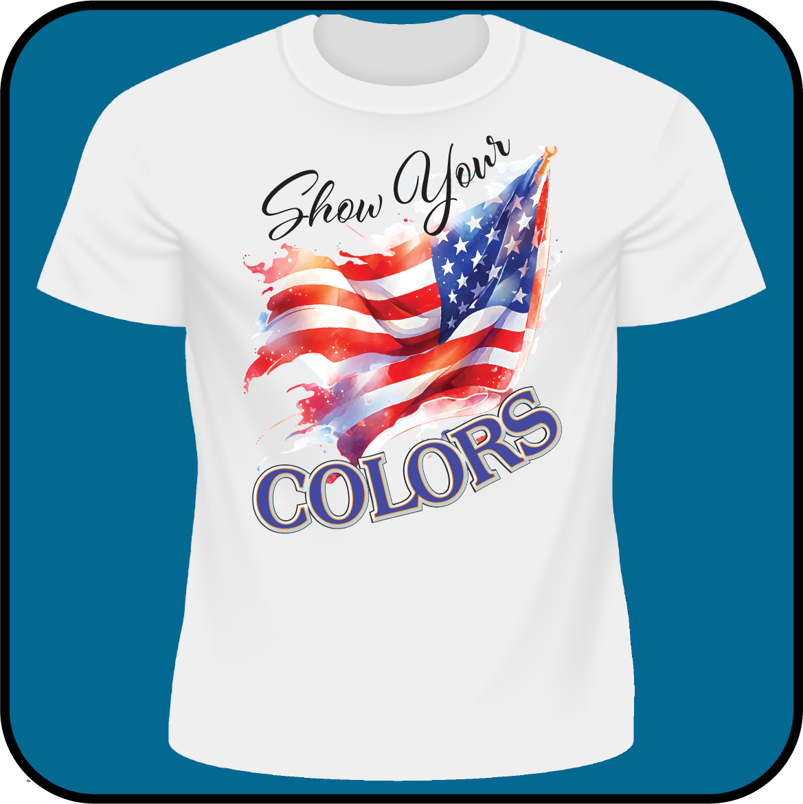 Show your colors t-shirt image 0