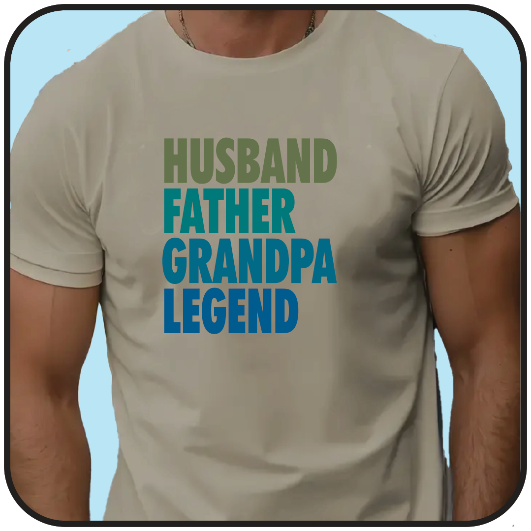 T-shirt: Husband, Father, Grandpa, Legend image 1