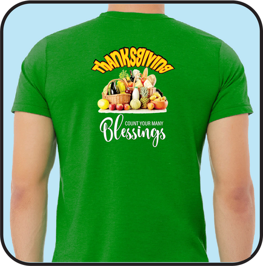 thanksgiving t-shirt "Count your many blessings" image 1