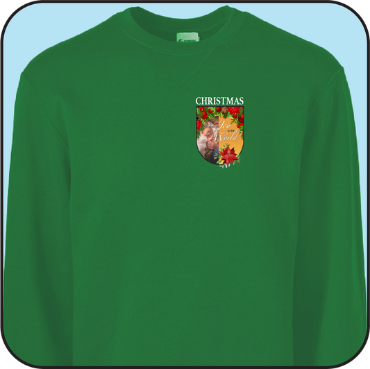sweatshirt "Joy to the World" small image over left breast image 1