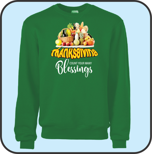 Sweatshirt "Count your many blessings" image 1