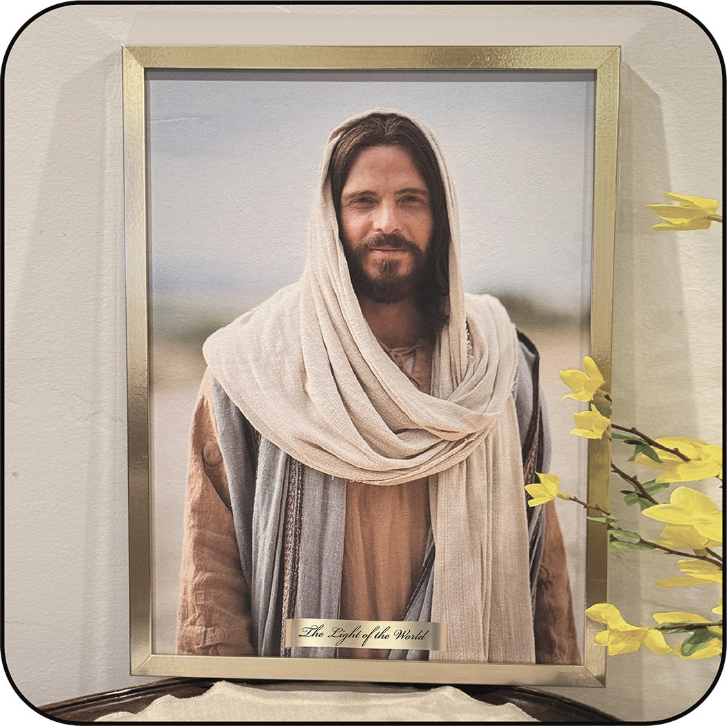 "The Light of the World" framed art 12x16