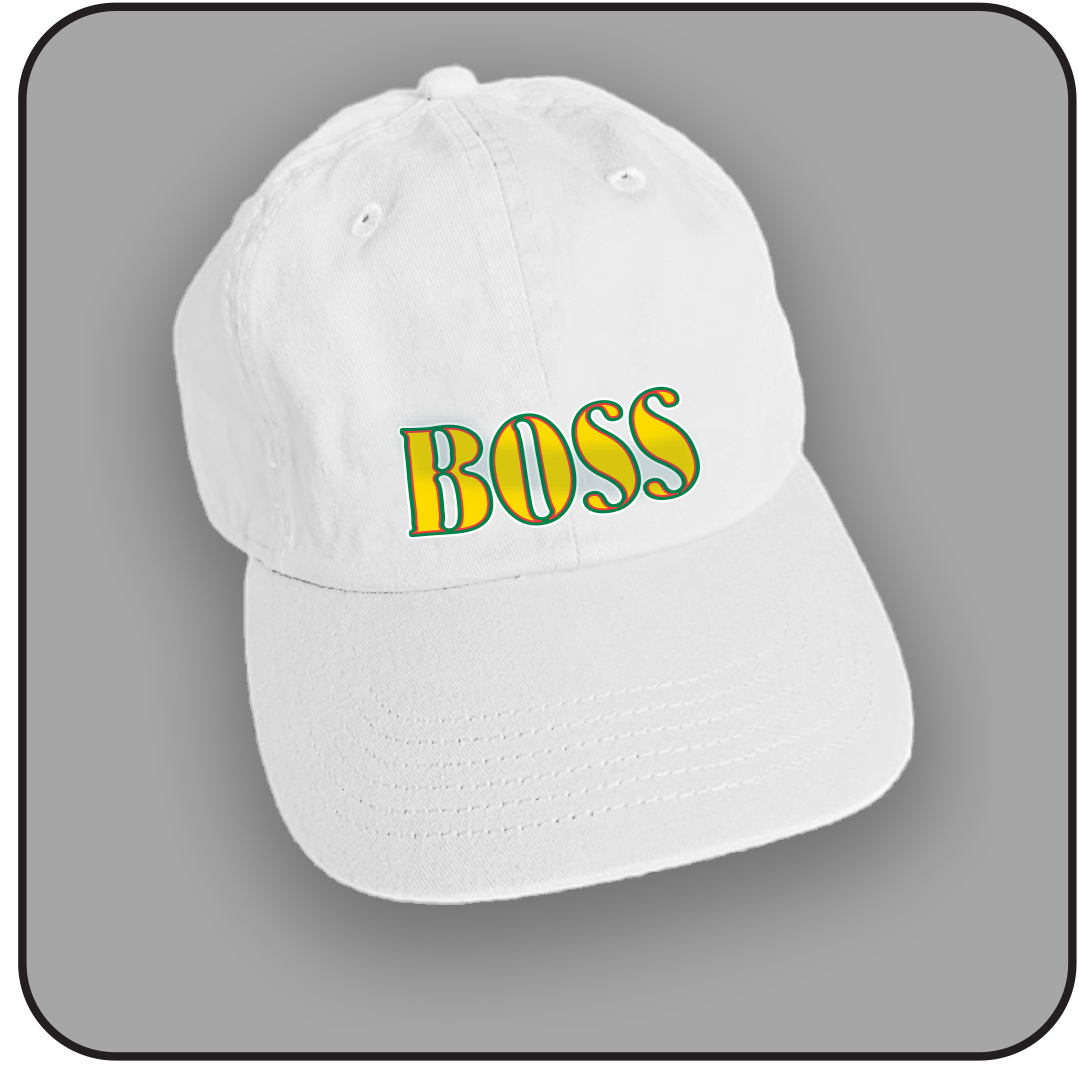 Hat with "BOSS" imprint