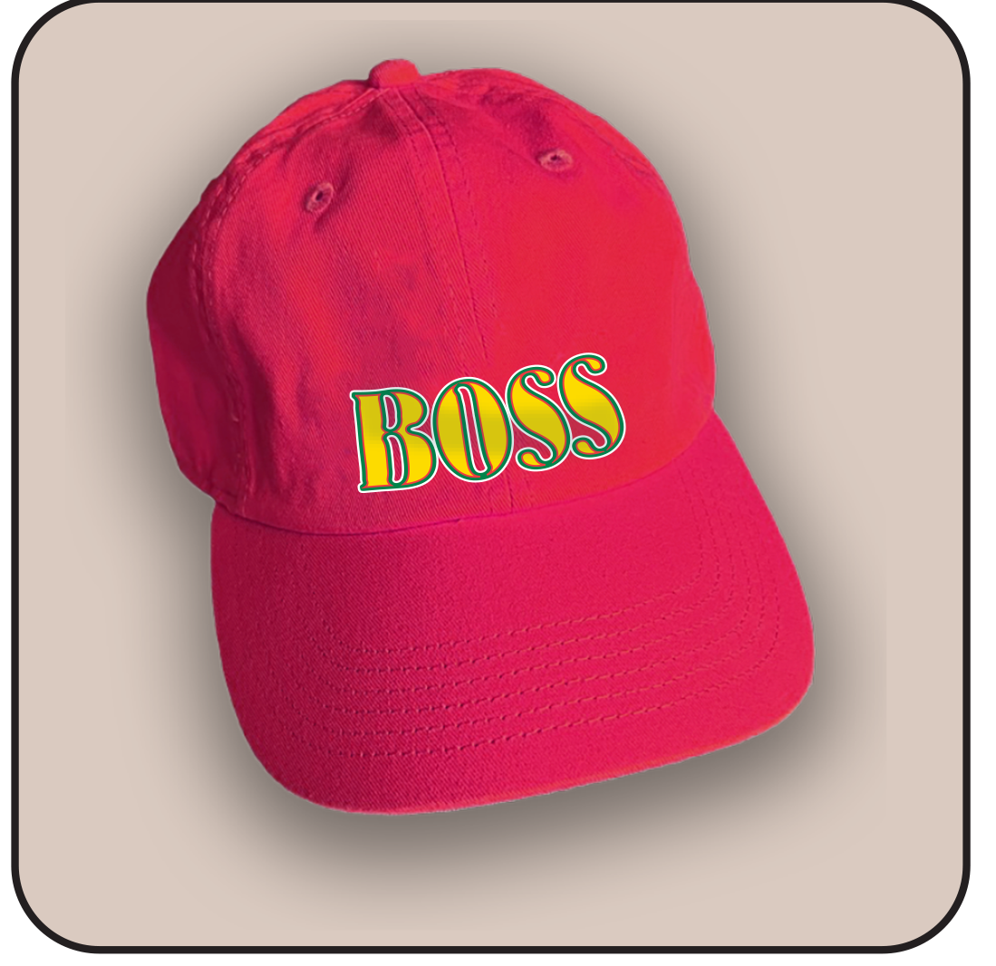 Hat with "BOSS" imprint