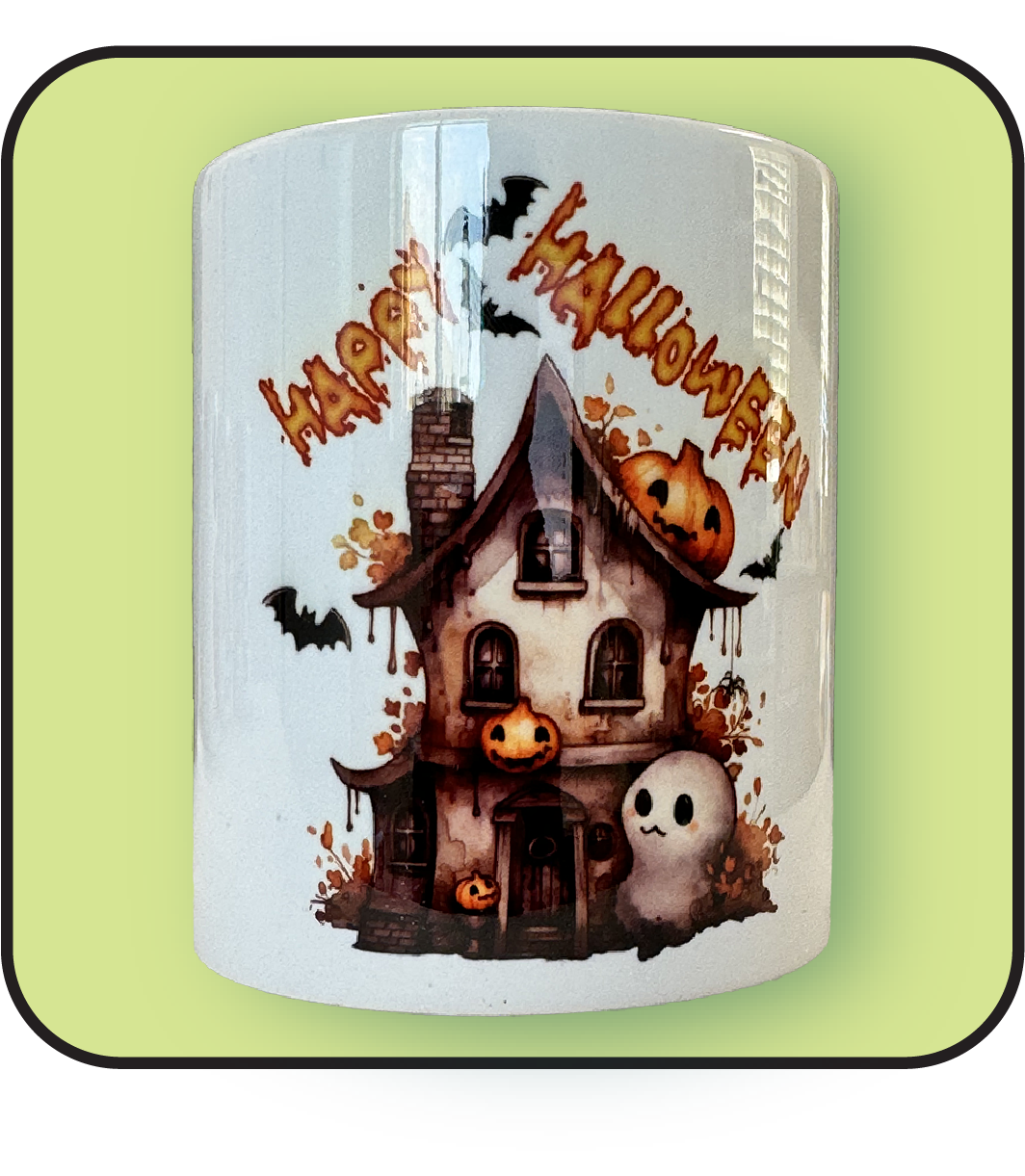 Haunted House Mug - 11 oz