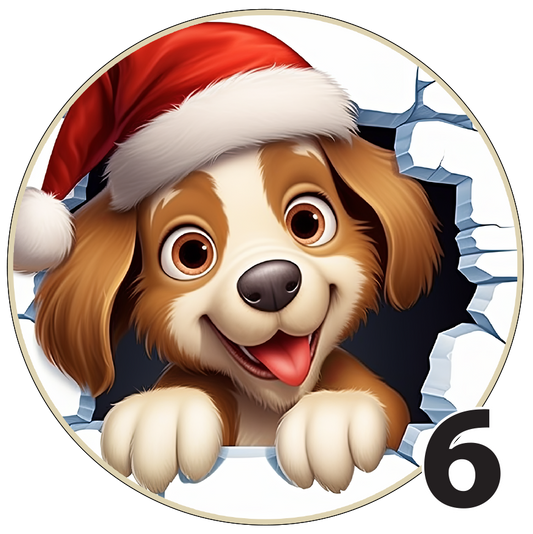 3" Christmas Ornaments (Group3B) 6 pieces