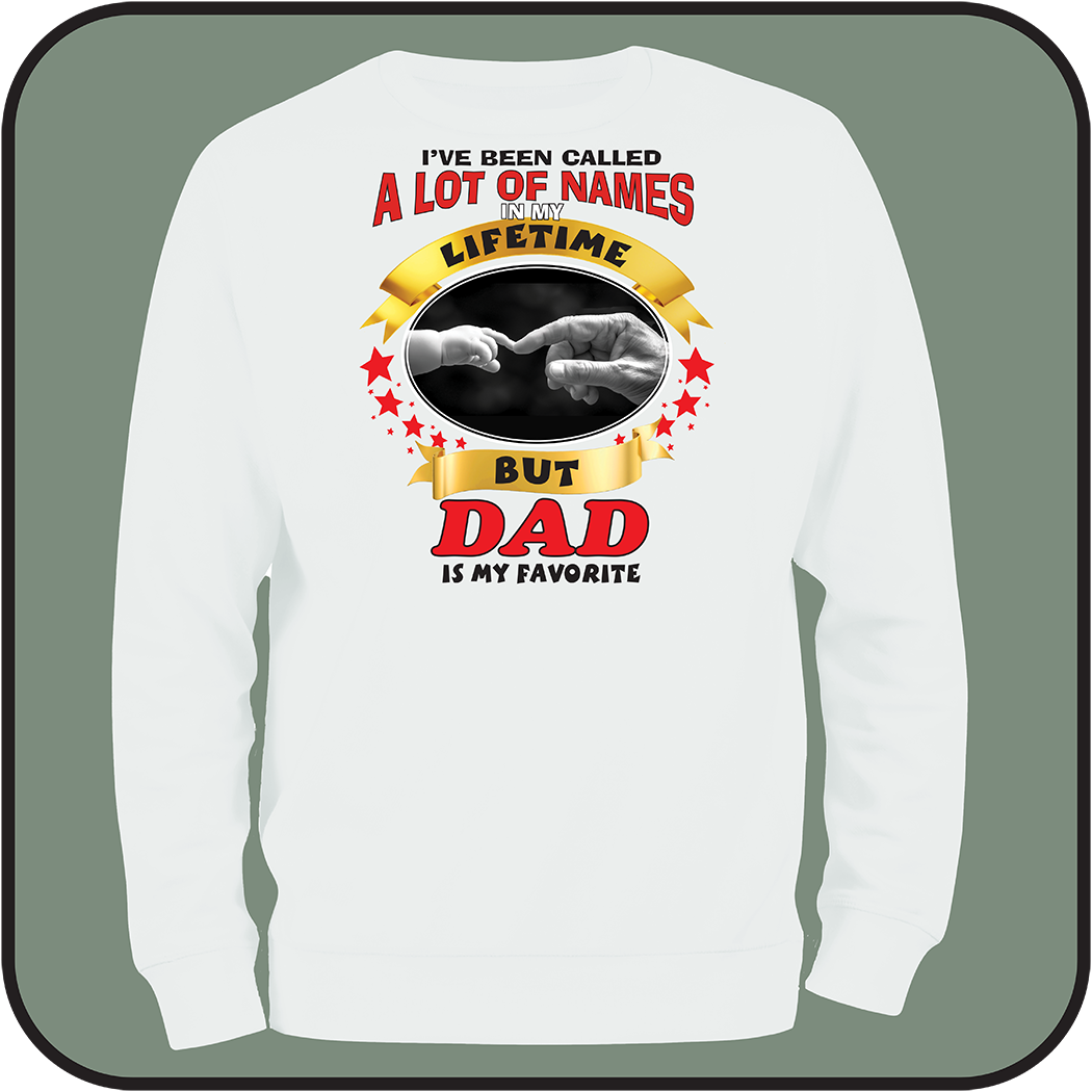 Sweatshirt "I've been called a lot of names, DAD is my favorite"