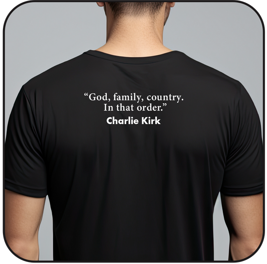 t-shirt: FREEDOM-God, family, country