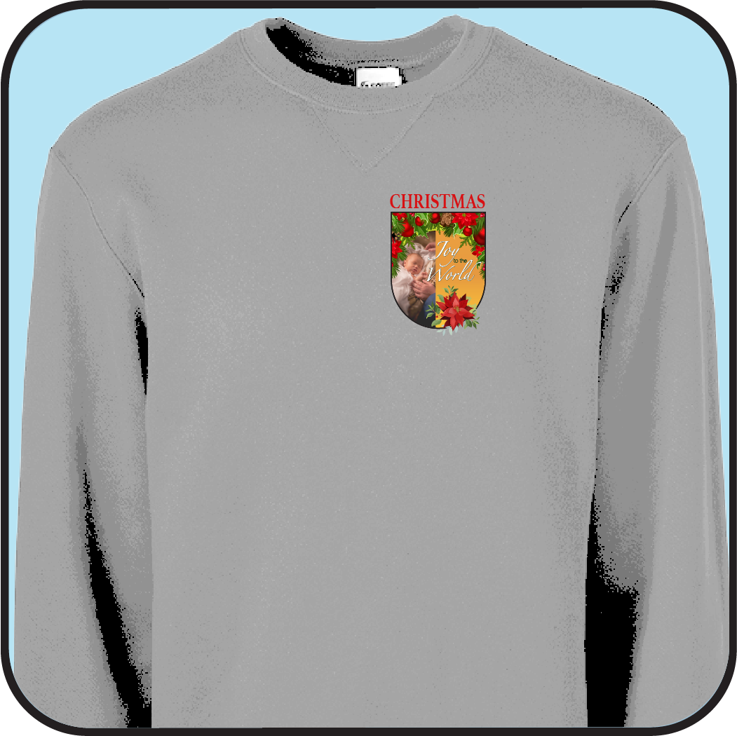sweatshirt "Joy to the World" small image over left breast image 3