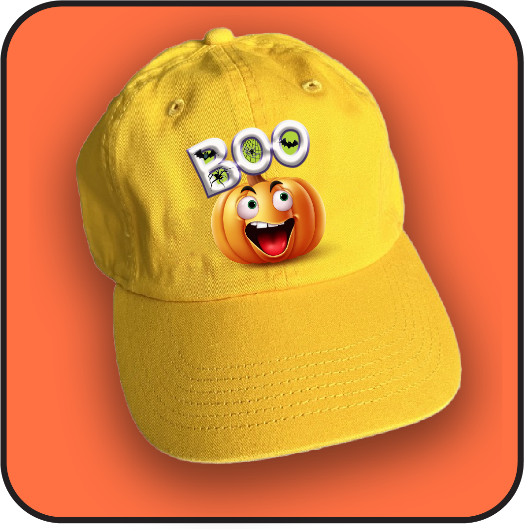 Laughing BOO Pumpkin Hat image 0