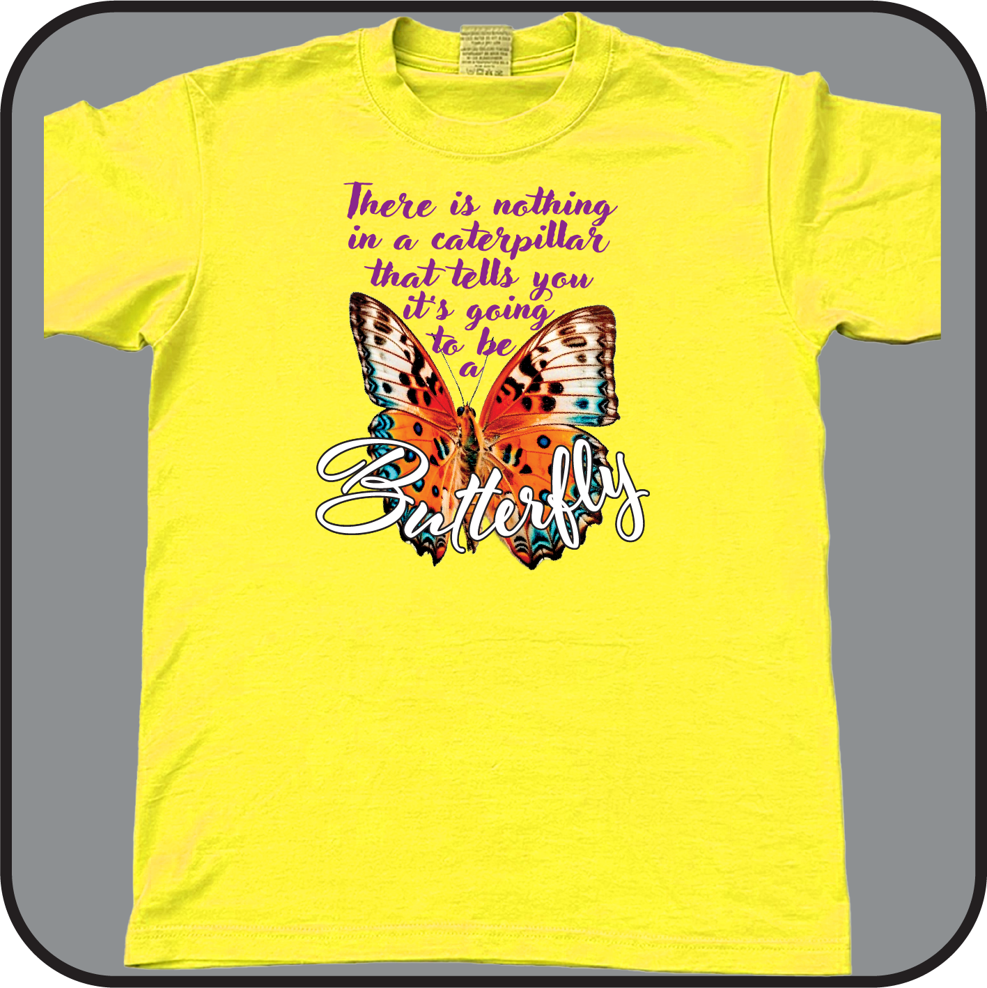Nothing in a caterpillar tells you its going to be a Butterfly - Tee image 1