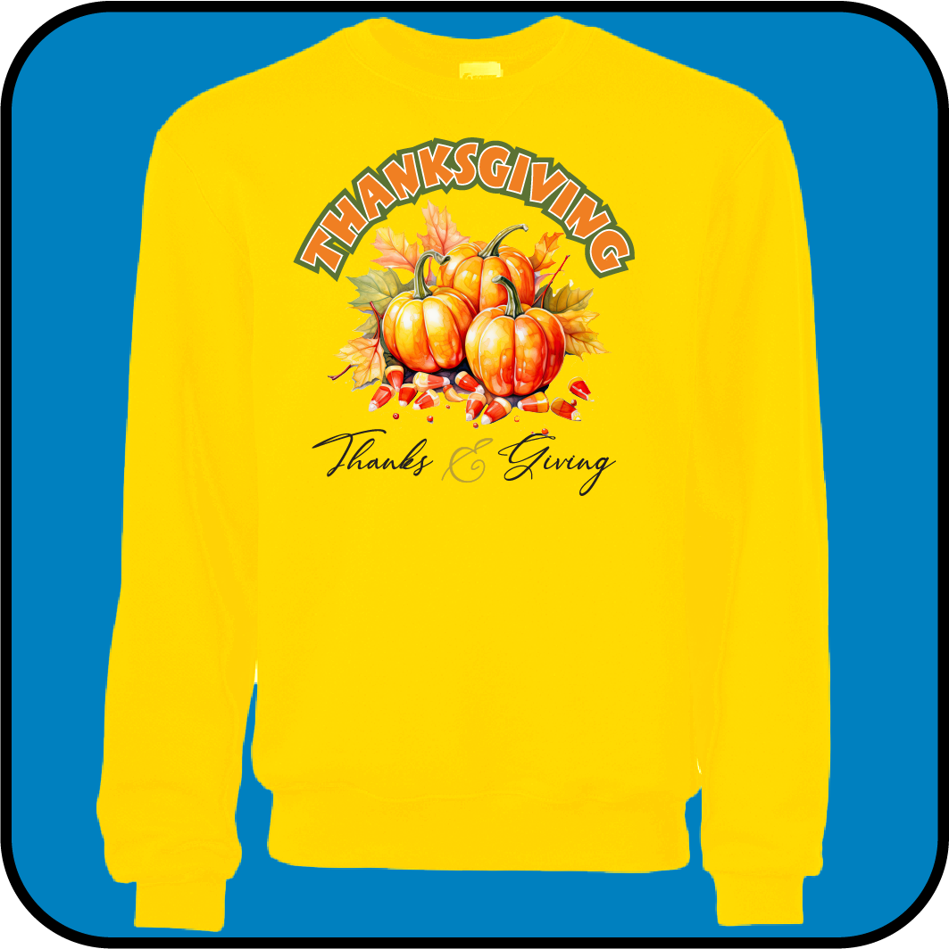 Thanksgiving sweatshirt - Thanks & Giving image 1