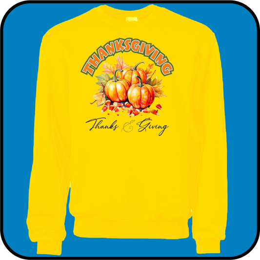 Thanksgiving sweatshirt - Thanks & Giving image 1