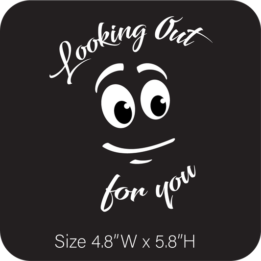 Looking out for you (black or white vinyl letters) image 1