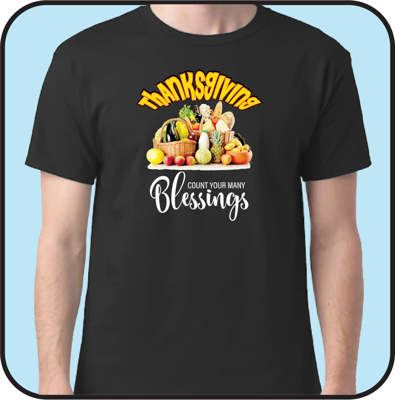 thanksgiving t-shirt "Count your many blessings" image 0