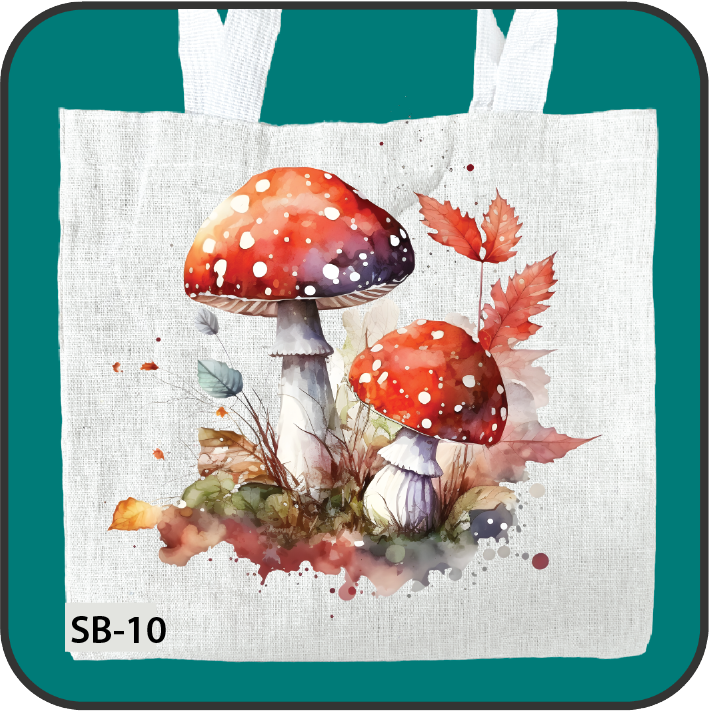 8"x8" imprinted canvas bags with images for small children image 8