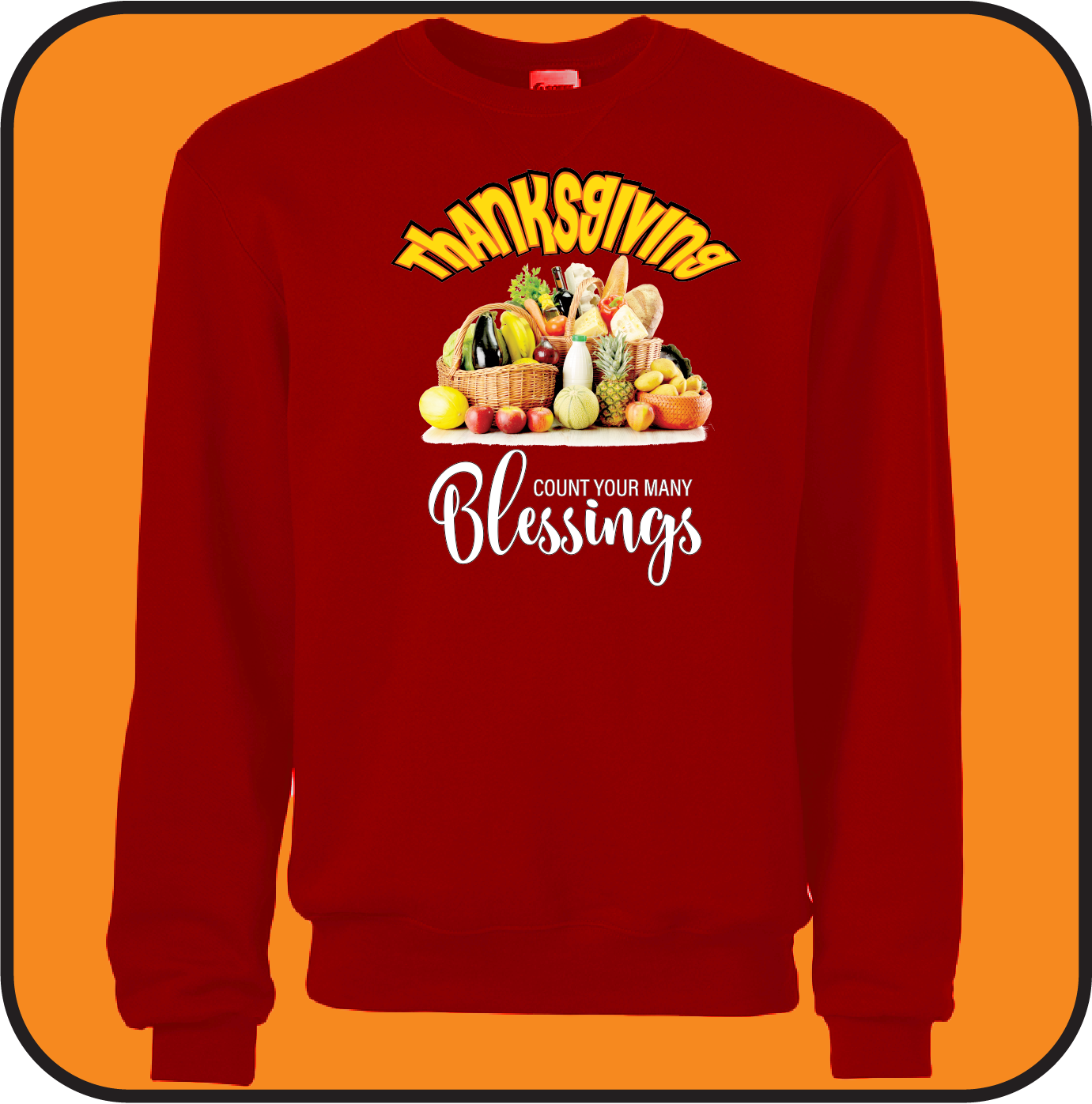 Thanksgiving "Count your many blessings" Sweatshirt image 4