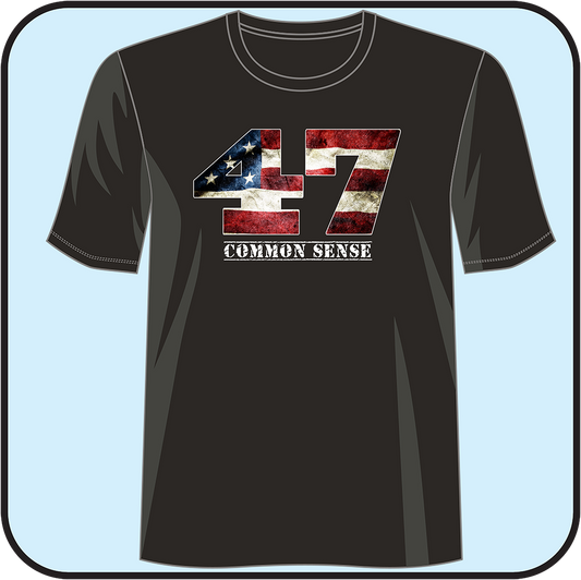 t-shirt. "47- COMMEN SENSE" image 0