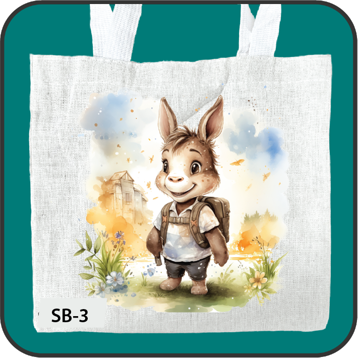 10"x10" imprinted bags with images for children image 0