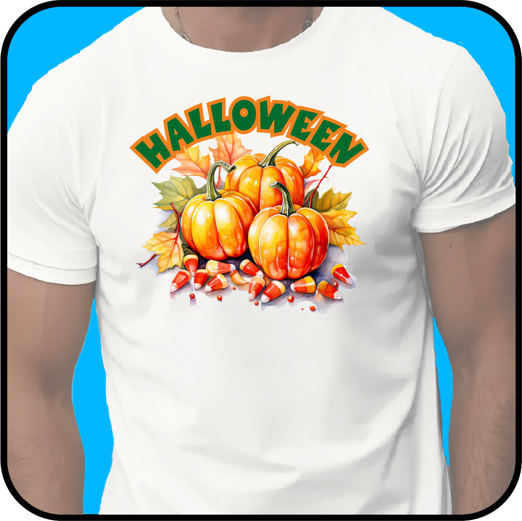 HALLOWEEN T-shirt with pumpkins image 0