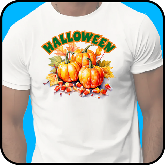 HALLOWEEN T-shirt with pumpkins image 0