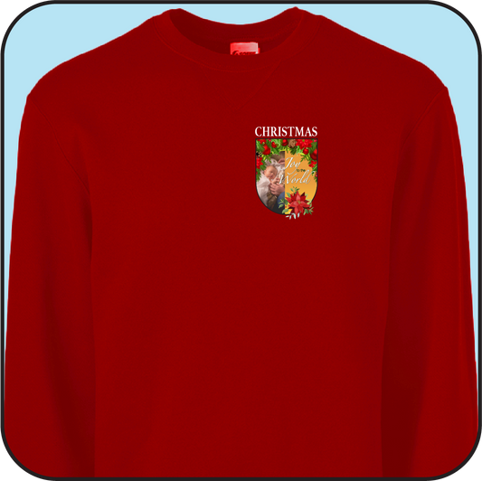 sweatshirt "Joy to the World" small image over left breast image 0