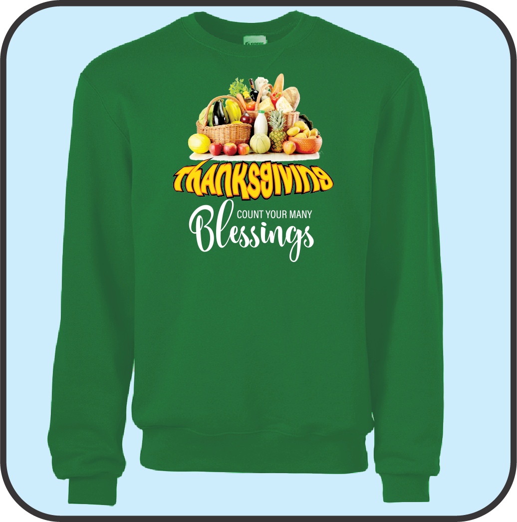 Sweatshirt "Count your many blessings" image 1