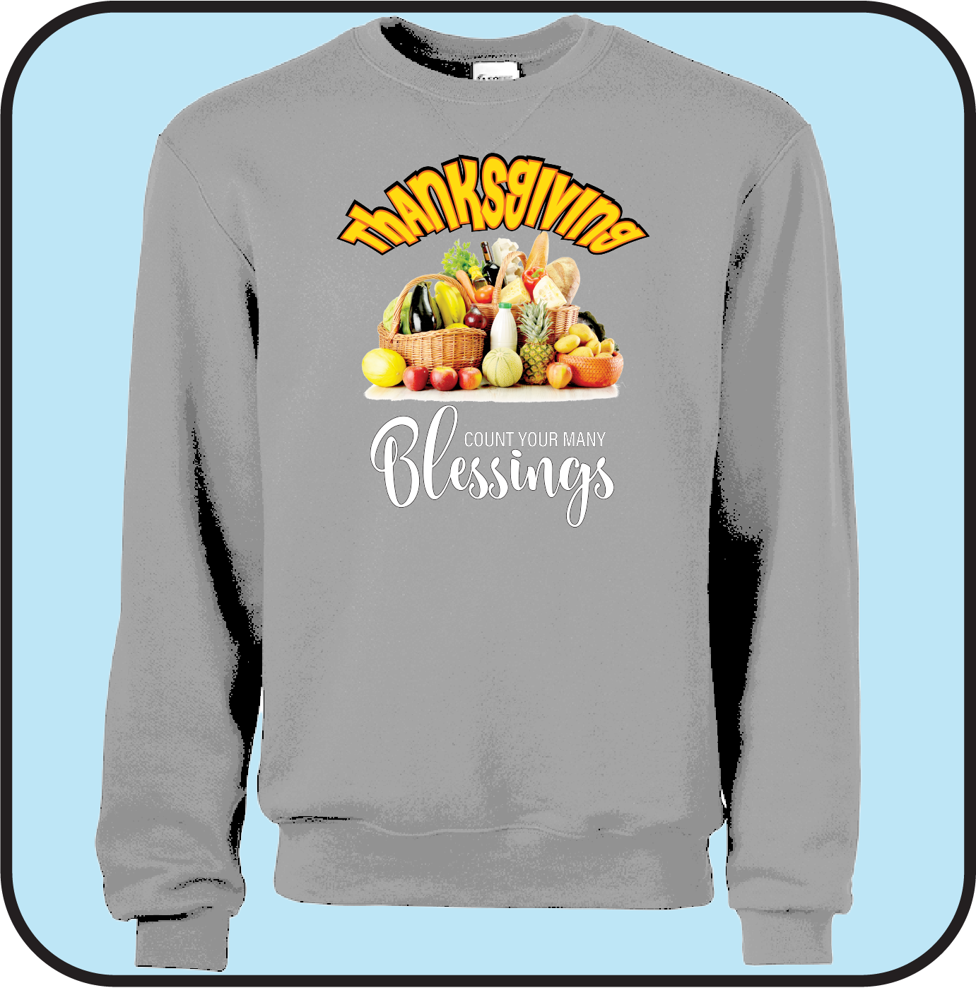 Thanksgiving "Count your many blessings" Sweatshirt image 5
