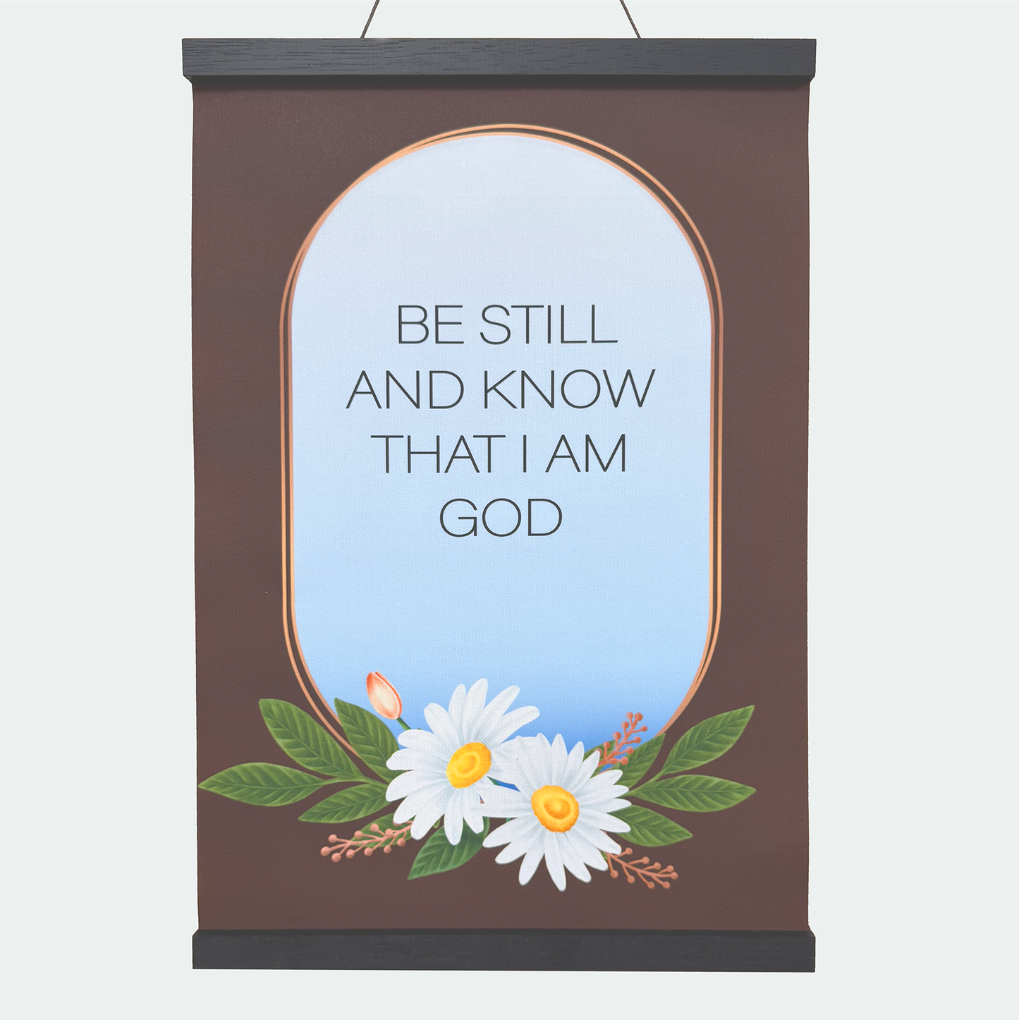 12"X18" Hanging canvas "BE STILL AND KNOW THAT I AM GOD"