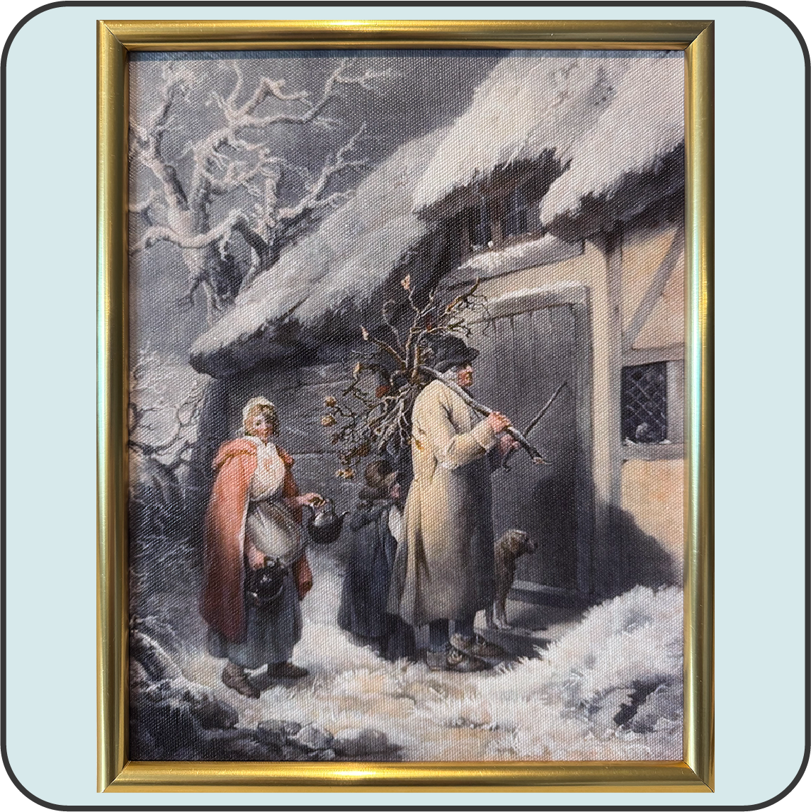 Vintage Art: "Cottage Family" by John Raphael Smith