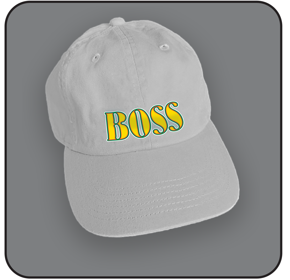 Hat with "BOSS" imprint