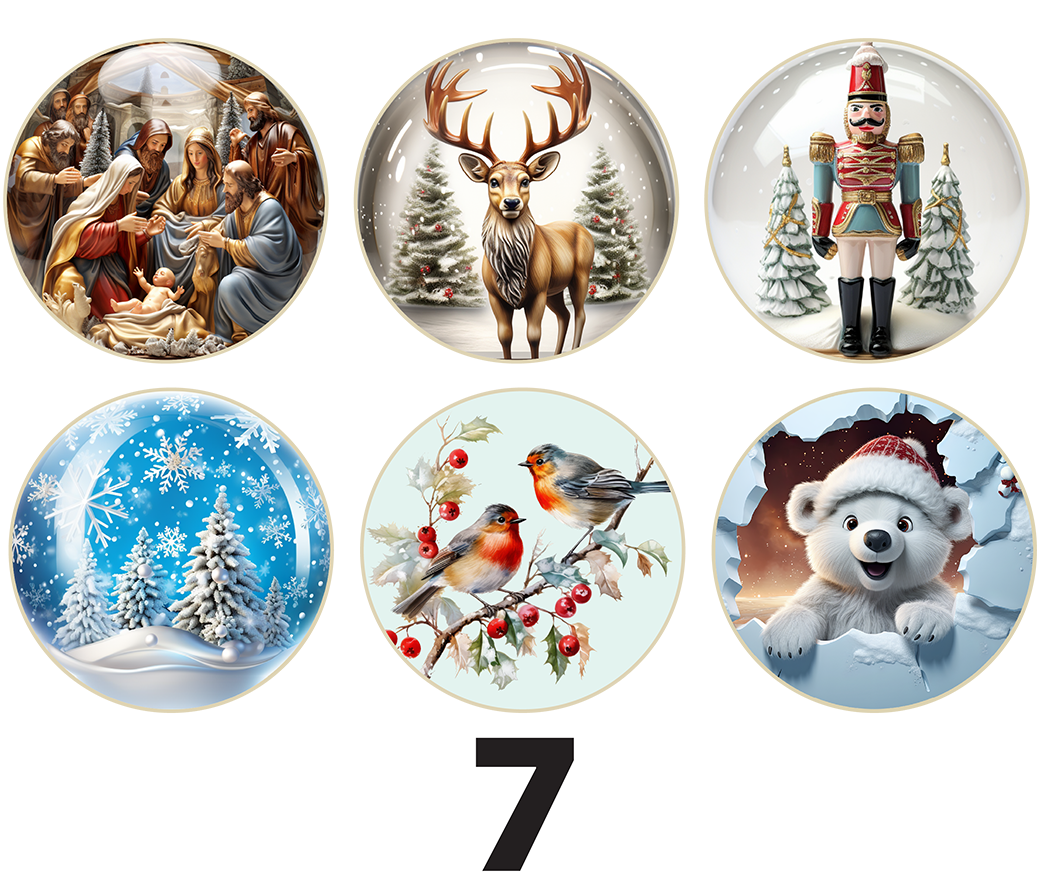 3" Christmas Ornaments (Group 1A)