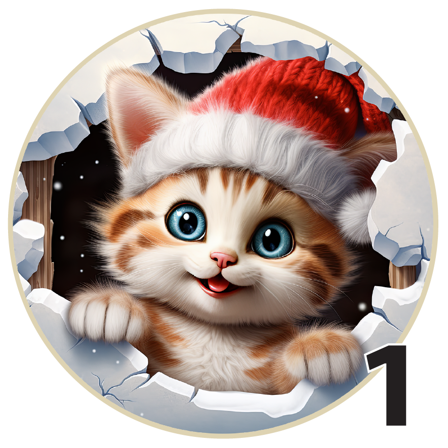 3" Christmas Ornaments (Group 1B) 6 pi