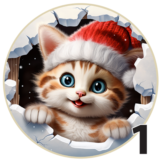 3" Christmas Ornaments (Group 1B) 6 pi