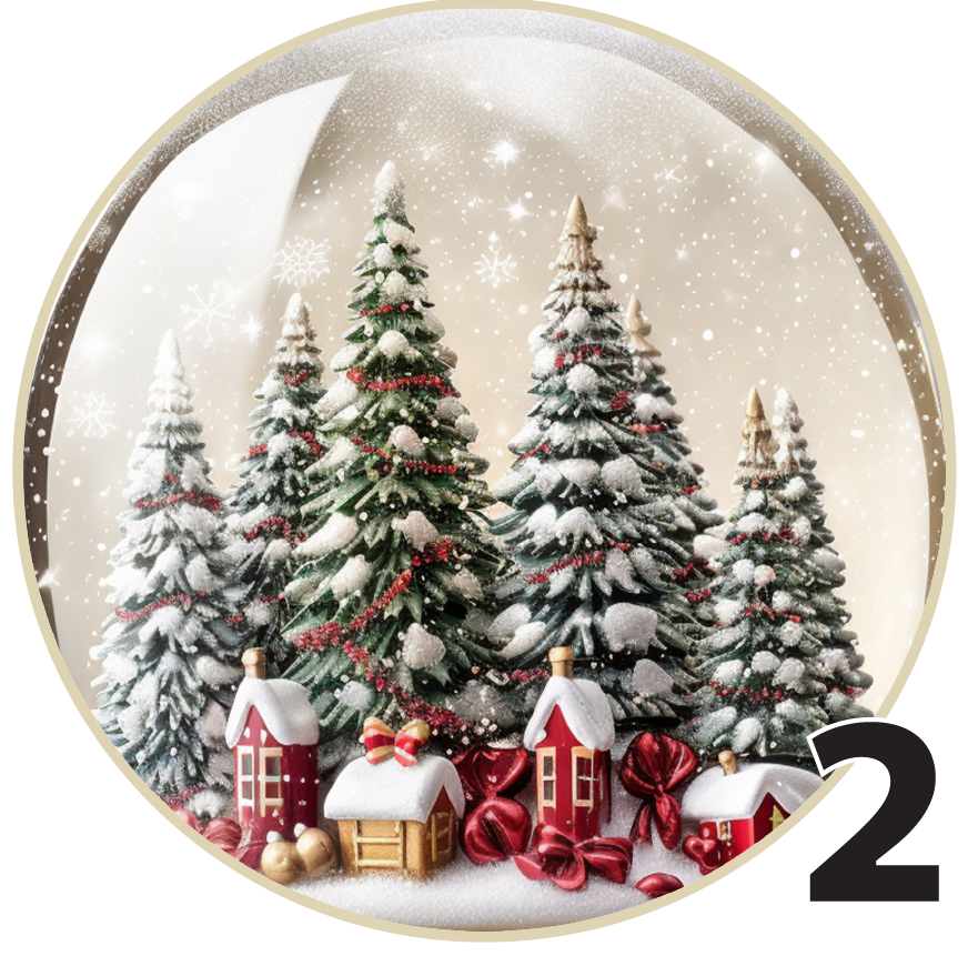 3" Christmas Ornaments (Group 1B) 6 pi