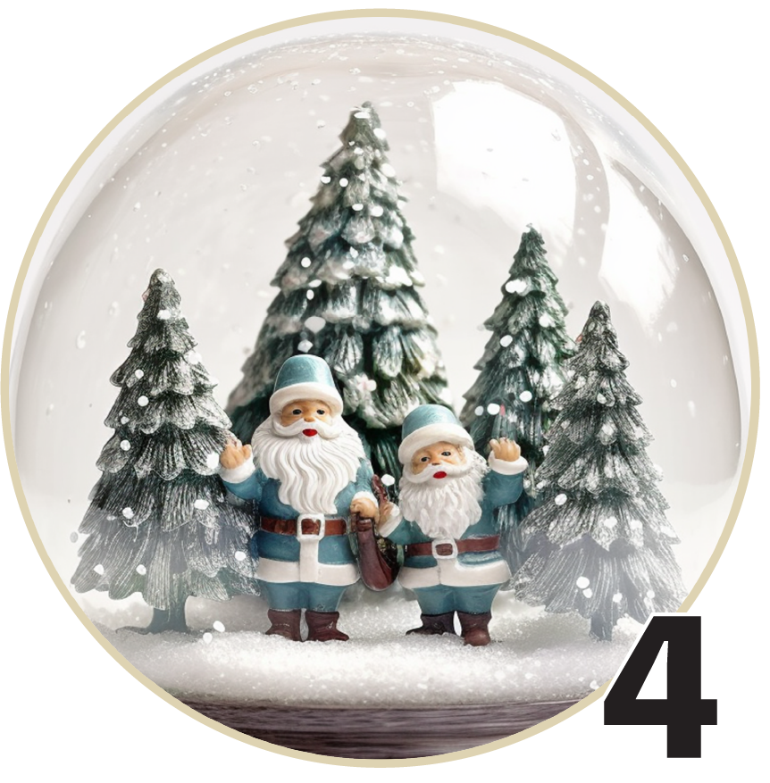 3" Christmas Ornaments (Group 1B) 6 pi