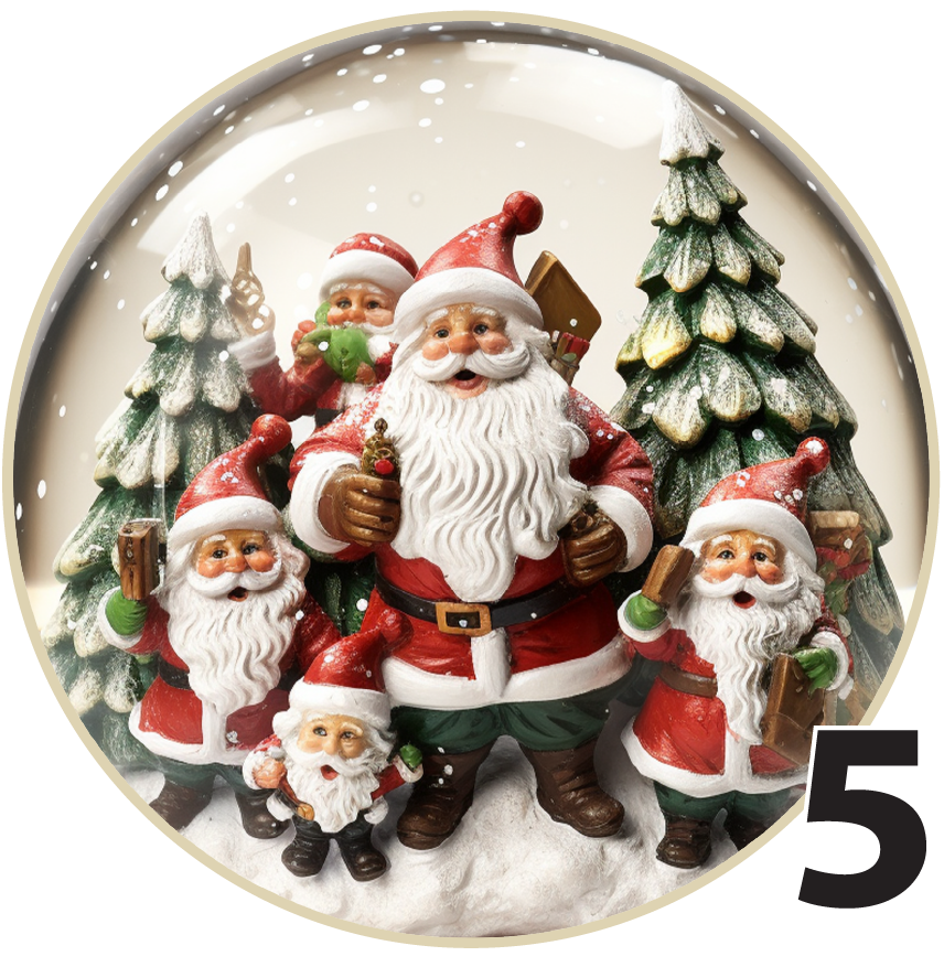 3" Christmas Ornaments (Group 1B) 6 pi