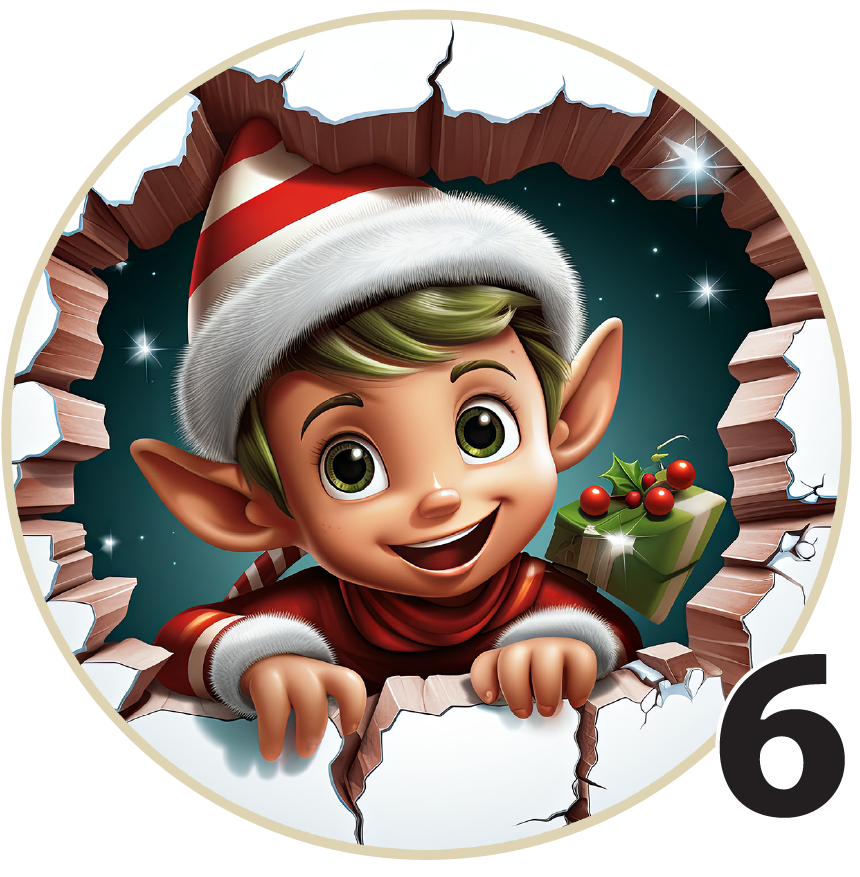 3" Christmas Ornaments (Group 1B) 6 pi