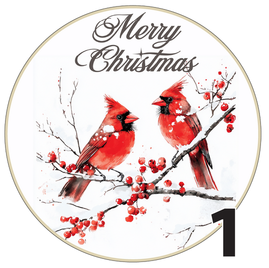 3" Christmas Ornaments (Group 2A) 6 pieces