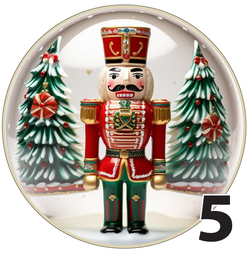 3" Christmas Ornaments (Group 2A) 6 pieces