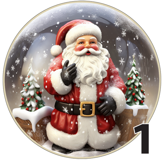 3" Christmas Ornaments (Group 2B) 6 pieces