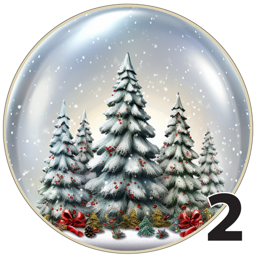 3" Christmas Ornaments (Group 2B) 6 pieces