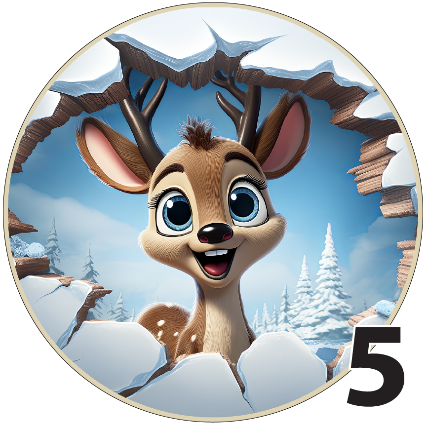 3" Christmas Ornaments (Group 2B) 6 pieces