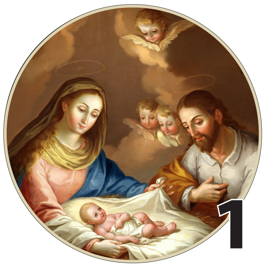 3" Christmas Ornaments (Group3B) 6 pieces