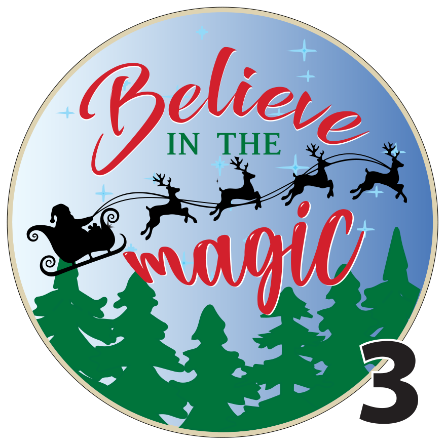 3" Christmas Ornaments (Group3B) 6 pieces